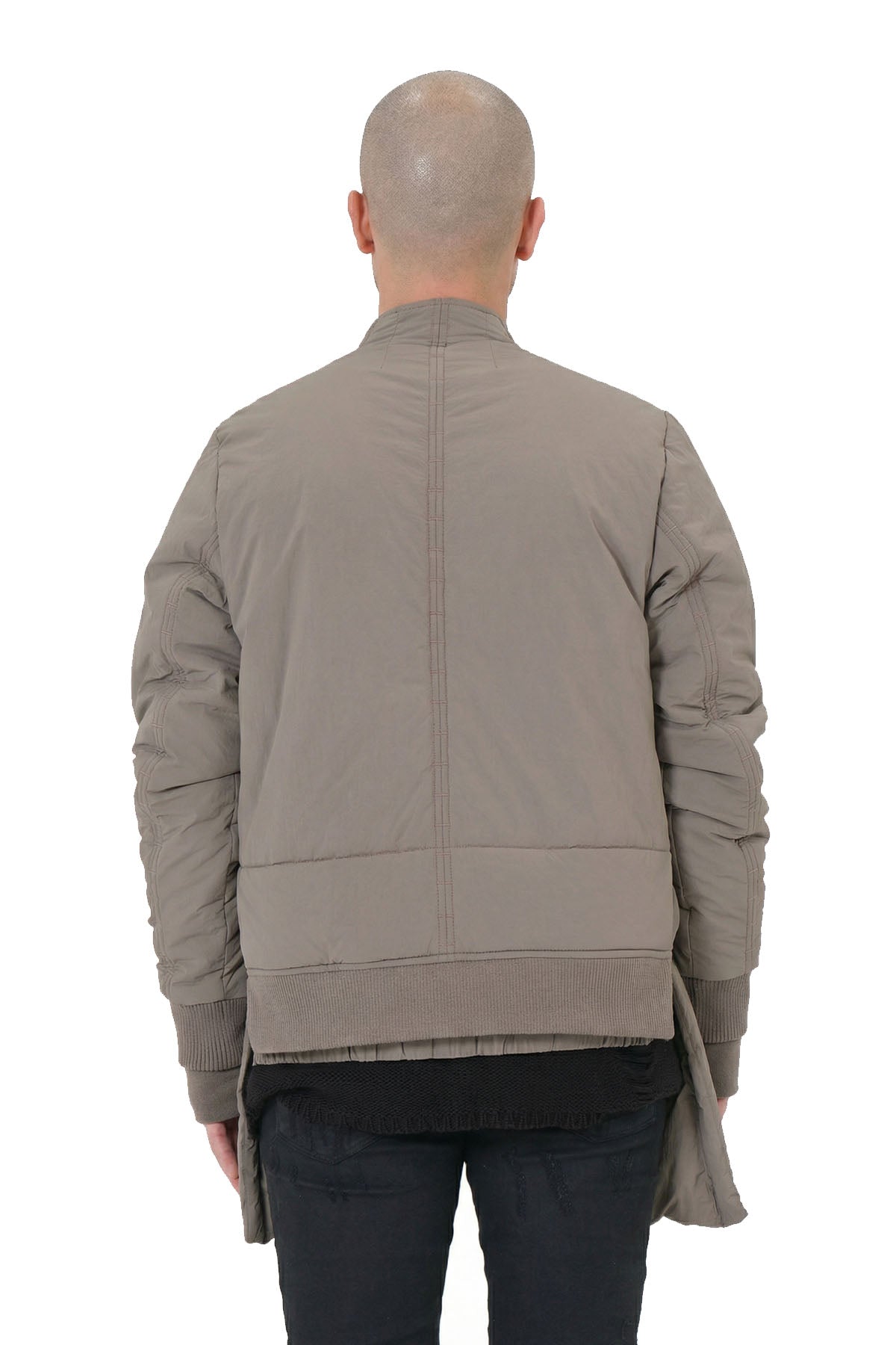 Barbarossa Moratti Mink Bomber Jacket - Unique Long Front, Short