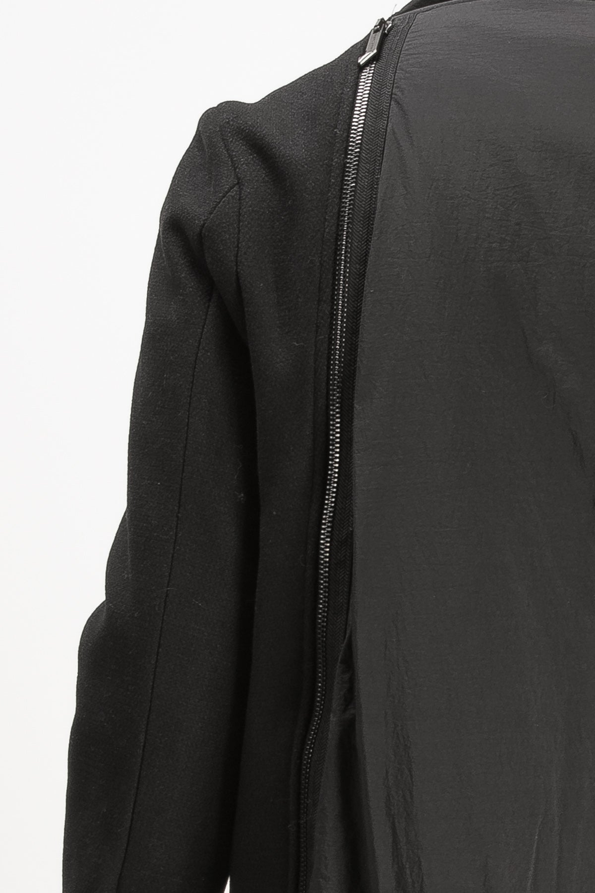 Black Long Wool Blended Coat