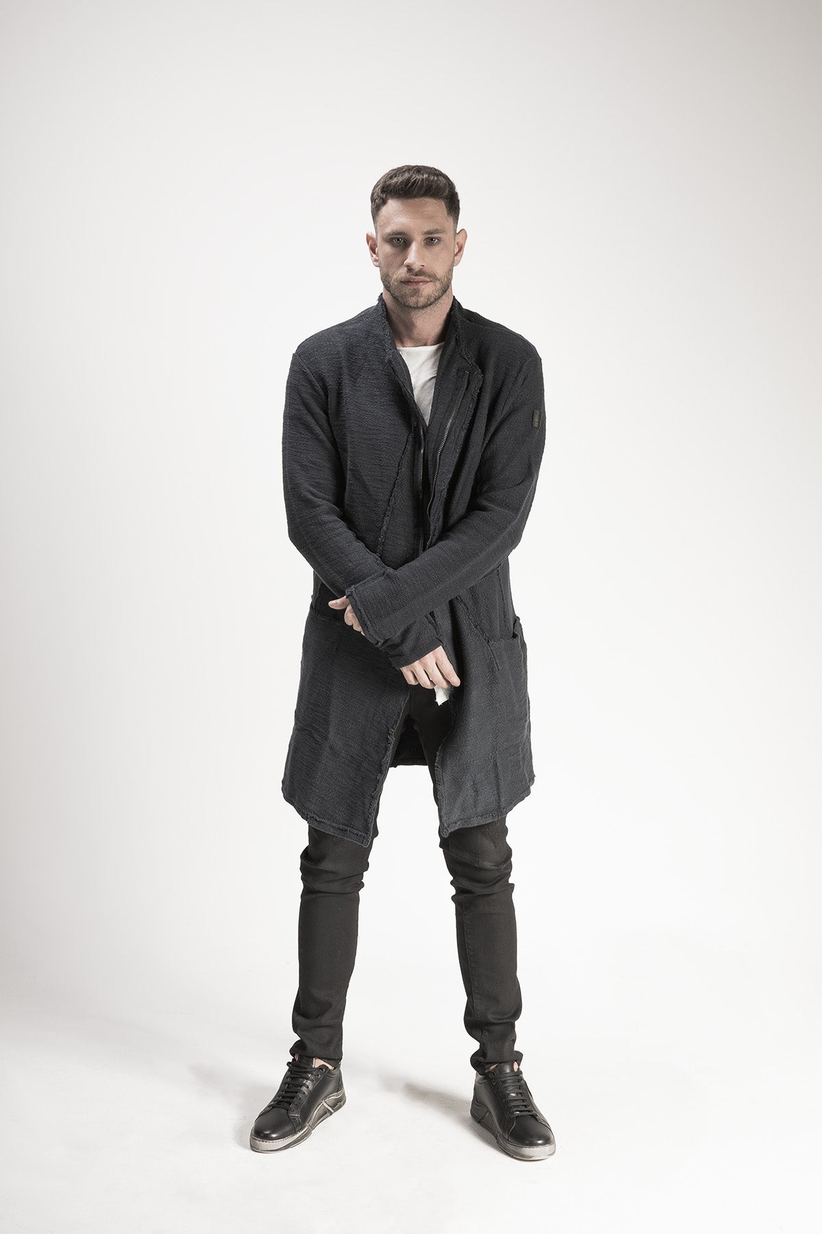 Smoked Patch Pocket Cardigan
