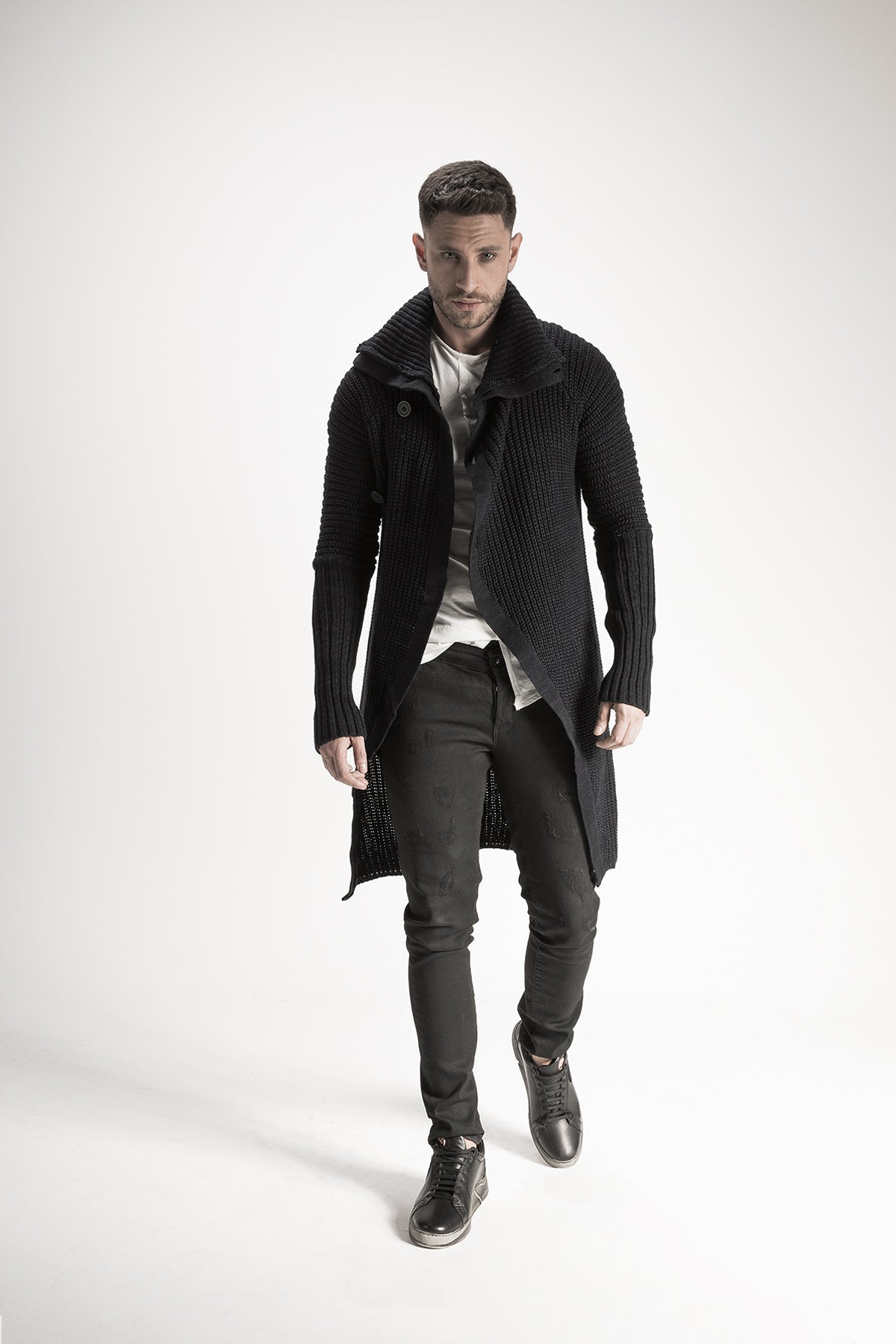 Knit Long Cardigan