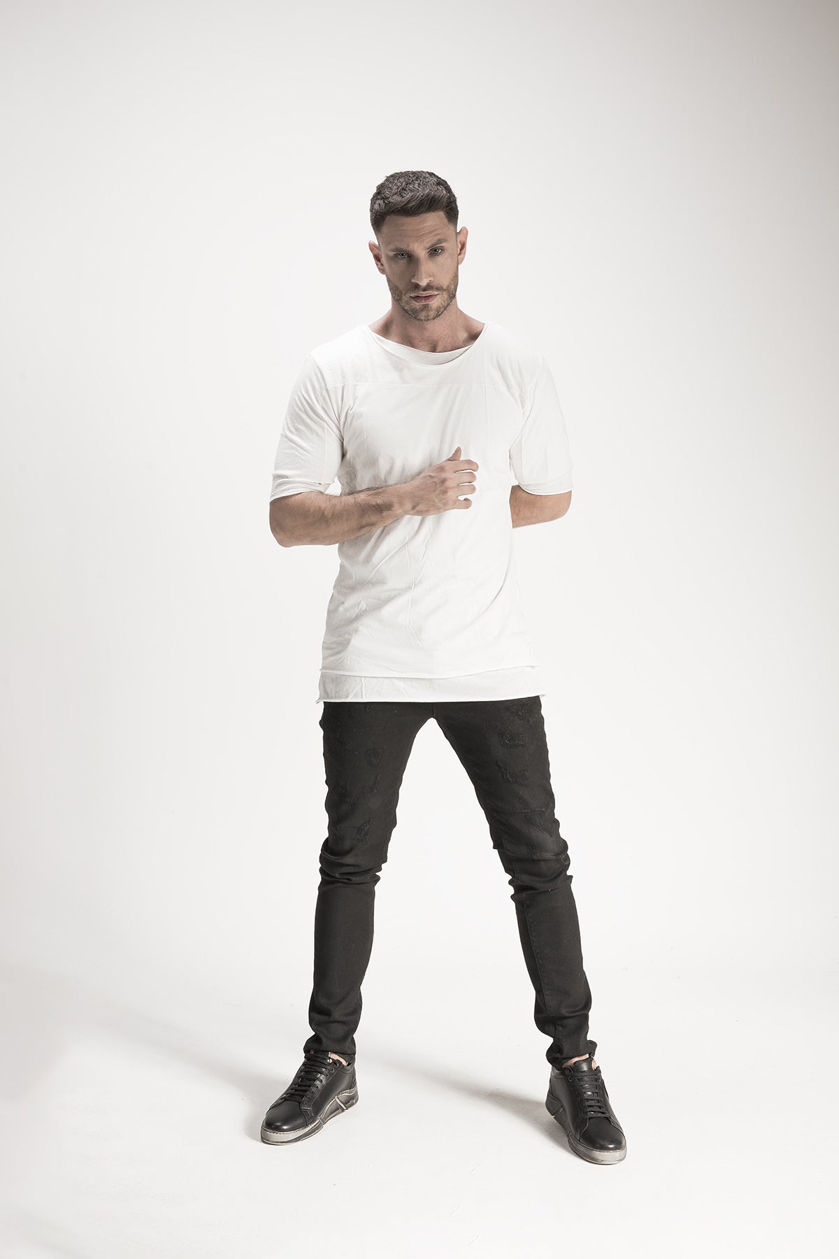 White Double Layered T-Shirt