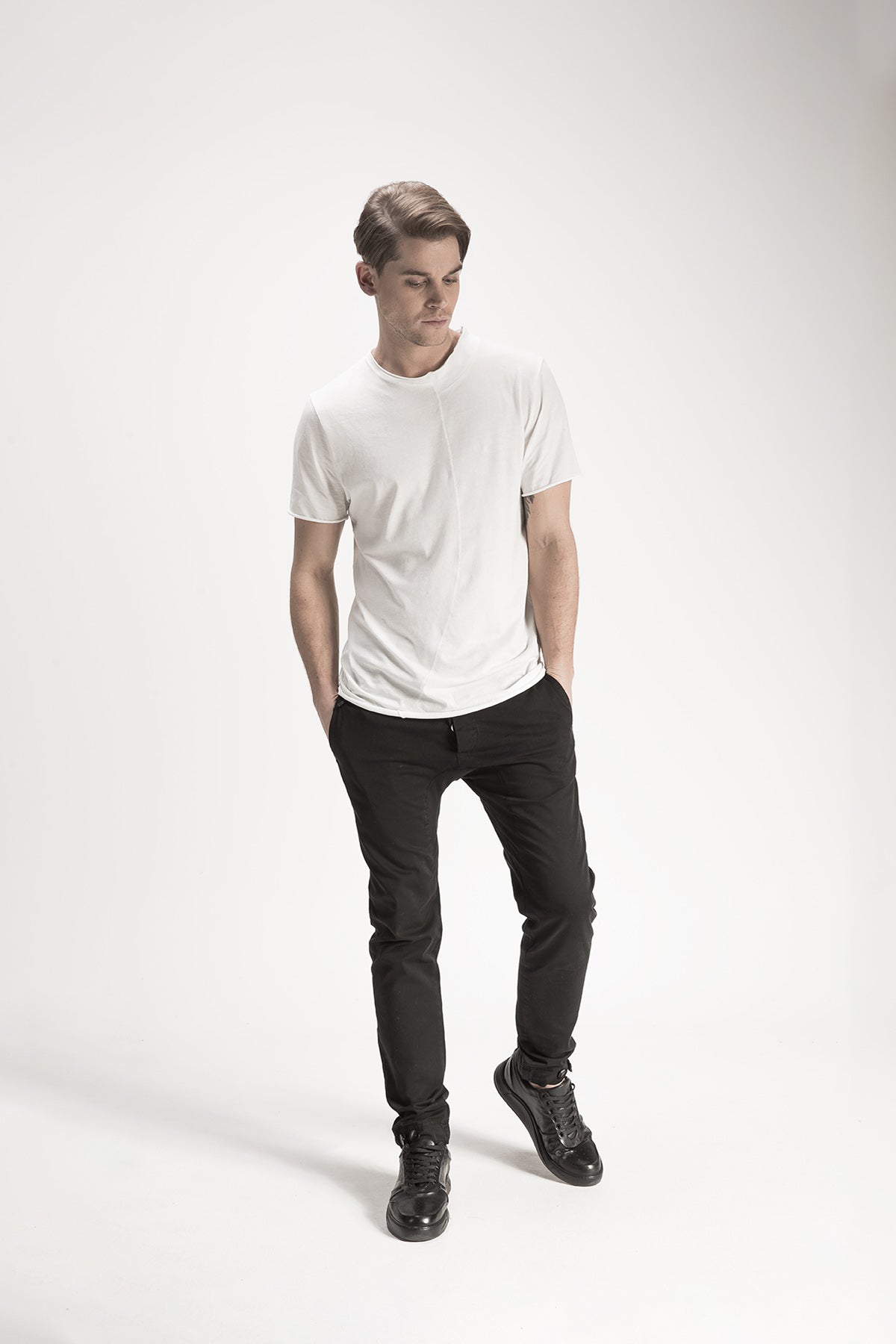 White Scar Stitch T-Shirt